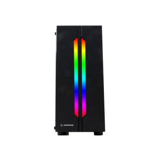 Rampage Számítógépház - SPECTRA RGB (fekete; ablakos; ATX; alsó táp; 2x120mm; 1xUSB3.0 + 2xUSB2.0, I/O; porszűrő) PC