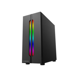 Rampage Számítógépház - SPECTRA RGB (fekete; ablakos; ATX; alsó táp; 2x120mm; 1xUSB3.0 + 2xUSB2.0, I/O; porszűrő) PC