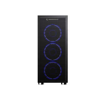 Rampage Számítógépház - RMC2019 JOYANCE RGB (fekete; ablakos; ATX; alsó táp; 4x120mm; 1xUSB3.0 + 2xUSB2.0, I/O;porszűrő) PC