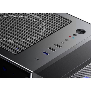 Rampage Számítógépház - RMC2019 JOYANCE RGB (fekete; ablakos; ATX; alsó táp; 4x120mm; 1xUSB3.0 + 2xUSB2.0, I/O;porszűrő) PC