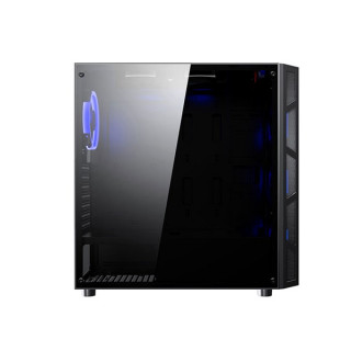 Rampage Számítógépház - RMC2019 JOYANCE RGB (fekete; ablakos; ATX; alsó táp; 4x120mm; 1xUSB3.0 + 2xUSB2.0, I/O;porszűrő) PC