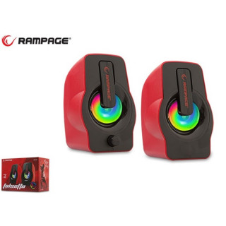 Rampage RMS-G7 Falsetto RGB Speaker Red PC