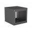 Intellinet Wallmount Cabinet 9U 540/560mm Rack 19' glass door, flat pack, black thumbnail