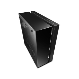 DeepCool Számítógépház - NEW ARK 90 (fekete,ablakos,4x14cm ventilátor, ATX, mATX,2xUSB3.0, beépített vízhűtés) PC