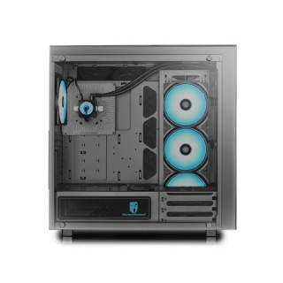 DeepCool Számítógépház - NEW ARK 90 (fekete,ablakos,4x14cm ventilátor, ATX, mATX,2xUSB3.0, beépített vízhűtés) PC