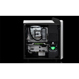 DeepCool Számítógépház - BARONKASE LIQUID WH (fehér,ablakos,2x12cm ventilátor, ATX, mATX,2xUSB3.0, beépített vízhűtés) PC