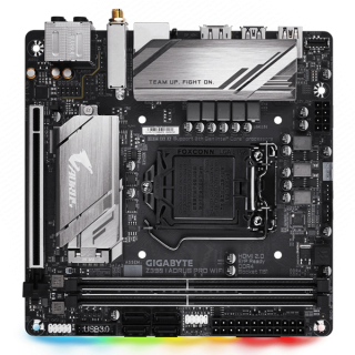 Gigabyte Alaplap - Intel Z390 I PRO WIFI AORUS S1151 (Z390, 2xDDR4 4400MHz, 1xPCI-E, 4xSATA3, M.2, RAID, 7xUSB3.1) PC