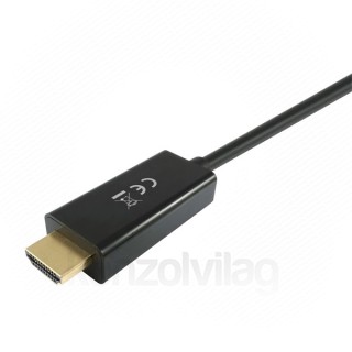 Equip Átalakító Kábel - 119392 (DisplayPort - HDMI kábel, apa/apa, 5m) PC