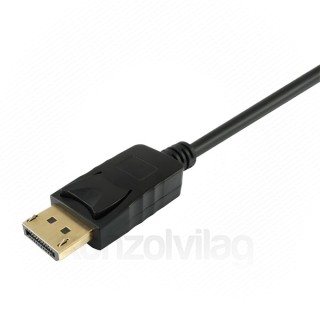 Equip Átalakító Kábel - 119392 (DisplayPort - HDMI kábel, apa/apa, 5m) PC