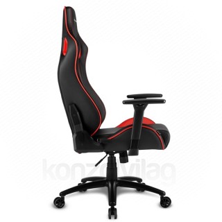 GSZEK Sharkoon Gamer szék - Elbrus 2 Black/Red (állítható magasság; állítható kartámasz; műbőr; acél talp; 150kg... PC