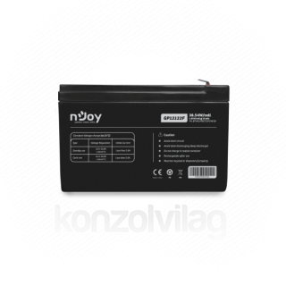 NJOY Szünetmentes akkumulátor - GP12122F (12V/12Ah, T2/F2, zárt, gondozás mentes, AGM) PC