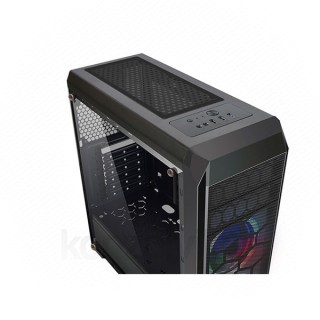 Rampage Számítógépház - METAFOR K700 (fekete; ablakos; ATX; alsó táp; 3x120mm; 1xUSB3.0 + 2xUSB2.0, I/O; porszűrő) PC