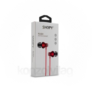 Rampage Snopy SNJ19 fülhallgató (33368) Piros PC