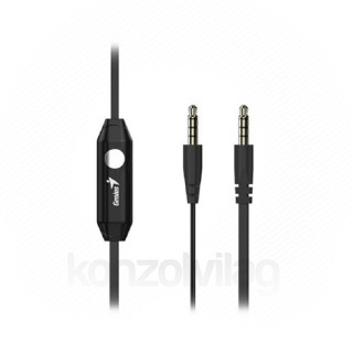 Genius Fülhallgató - HS-M228 (3.5mm Jack, mikrofon, fekete) PC