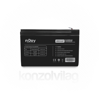 NJOY Szünetmentes akkumulátor - GP07122F (12V/7Ah, T2/F2, zárt, gondozás mentes, AGM) PC