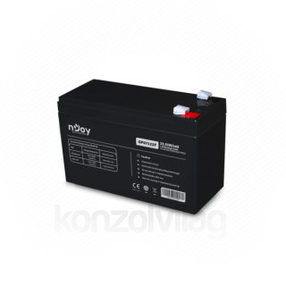 NJOY Szünetmentes akkumulátor - GP07122F (12V/7Ah, T2/F2, zárt, gondozás mentes, AGM) PC