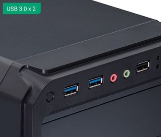 HÁZ FSP CMT120A Black táp nélküli PC