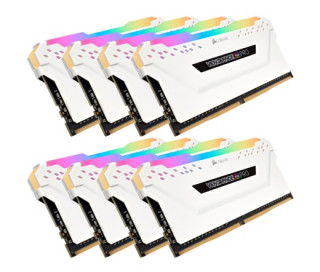 DDR4 64GB 2666MHz Corsair Vengeance RGB PRO White CL16 KIT8 PC