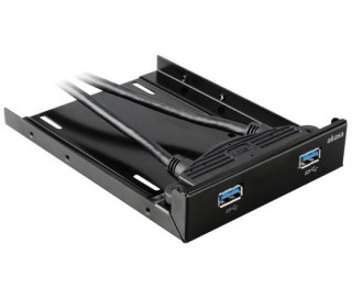 Akasa 2,5" SSD & HDD adapter with two USB3.0 ports Frontpanel PC