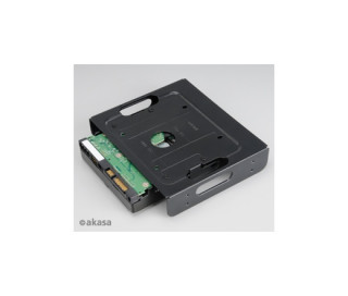 Akasa 5,25" to 2,5" or 3,5" SSD and HDD drives Black PC