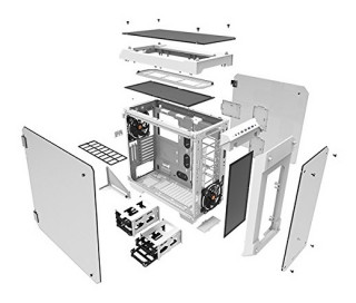 Thermaltake View 71 TG (Edzett üveg) - Fehér PC