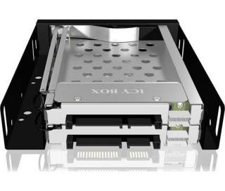 HDD-RACK Raidsonic Icy Box 2 x 2.5" Mobil Rack SATA3 - Fekete PC