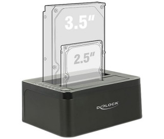 DeLock SATA to USB3.0 Dual Dockingstation klónozási funkcióval PC