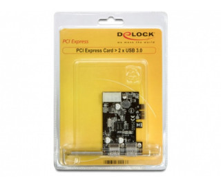 EXT DeLock PCI-e Bővítíkártya 2x USB 3.0 port PC