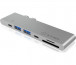 NB-DOCK ICY BOX IB-DK4037-2C Vezetékes USB 3.2 Gen 1 (3.1 Gen 1) Type-C Ezüst thumbnail