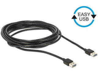 DeLock Cable EASY-USB 2.0 Type-A male > EASY-USB 2.0 Type-A male 5m Black PC