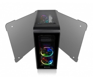 HÁZ Thermaltake View 32 Tempered Glass RGB Edition táp nélküli ATX számítógépház fekete PC