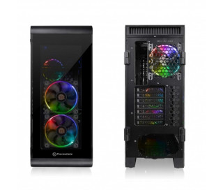 HÁZ Thermaltake View 32 Tempered Glass RGB Edition táp nélküli ATX számítógépház fekete PC