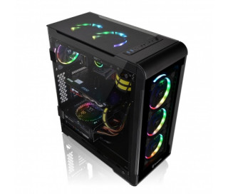 HÁZ Thermaltake View 32 Tempered Glass RGB Edition táp nélküli ATX számítógépház fekete PC