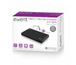 Ewent EW7032 2,5" USB3.1 SATA HDD/SSD Enclosure Black PC