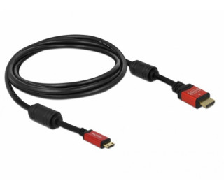 DeLock HDMI-A male to HDMI Mini-C male 4K, kábel 3m Black PC