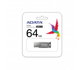 ADATA Pendrive 64GB, UV350 USB 3.2, Metál PC