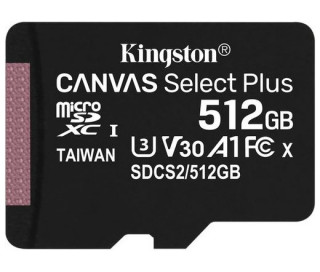 Kingston 512GB microSDXC Canvas Select Plus 100R A1 C10 Card + adapterrel PC