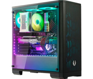 BitFenix Nova Mesh TG 4ARGB Asztali Fekete PC