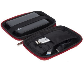 RivaCase 9101 Davos (PU) HDD Case Red Fényképezőgépek, kamerák