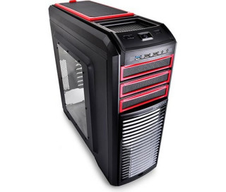 DeepCool KENDOMEN RD (Ablakos) - Fekete/Piros PC