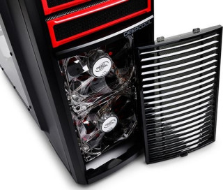 DeepCool KENDOMEN RD (Ablakos) - Fekete/Piros PC