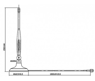 Delock 88413 SMA WLAN 4 dBi Antenna mágneses állvánnyal és hajlékony szerkezettel Fényképezőgépek, kamerák