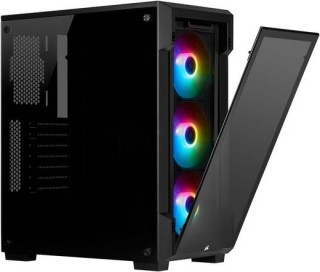 Corsair iCUE 220T RGB Midi Tower Fekete PC