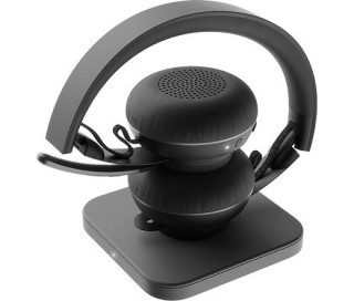 Logitech Zone Wireless Plus Headset Fejpánt Fekete Bluetooth PC