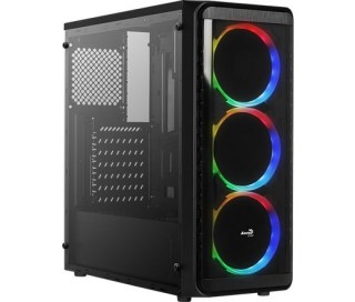 HÁZ AEROCOOL SI-5200 RGB ATX  Black Akril üveg PC