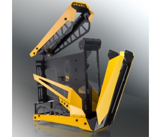 HÁZ RAIJINTEK NYX PRO Big-Tower TG Yellow PC