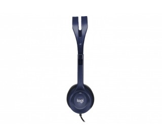 Logitech 991-000265 fejhallgató és headset Fejpánt Fekete, Kék 3,5 mm-es csatlakozó PC