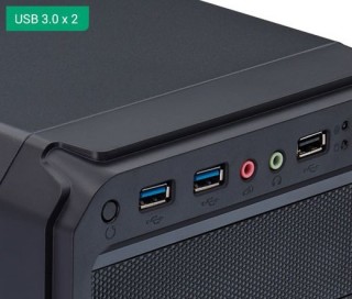 HÁZ FSP CMT110A Black táp nélküli PC