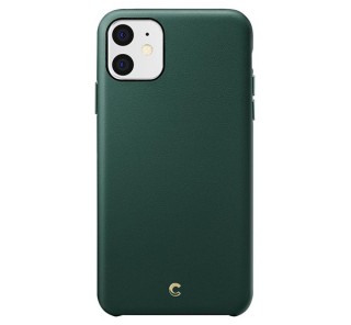 Spigen Ciel Cyrill Apple iPhone 11 Forest Green, bőr tok, zöld Mobil