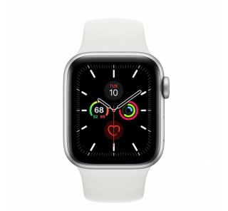 Apple Watch Series 5 GPS+Cellular okosóra, 40mm, Alumínium, ezüst/fehér Mobil